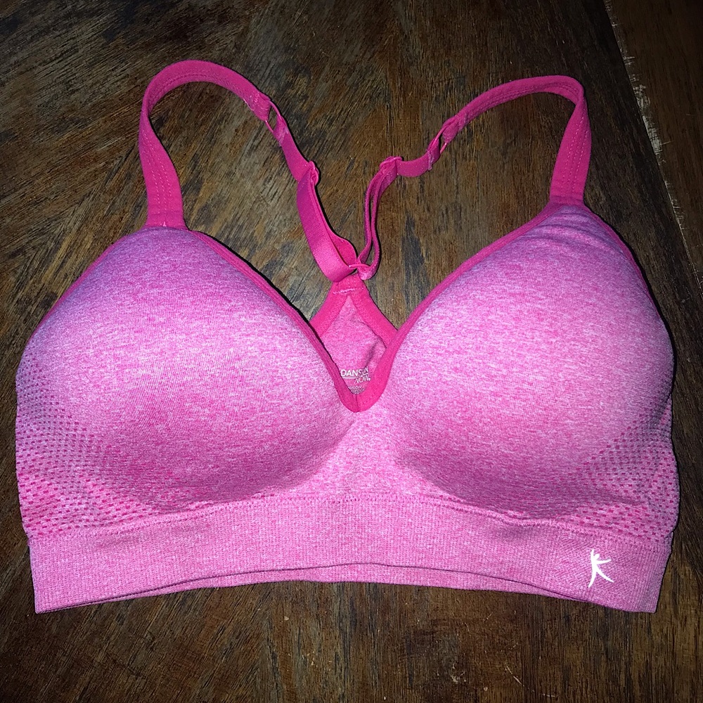 Hot pink padded sports bra 💓